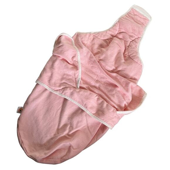 Ergobaby Sleep Tight Swaddler Pink Natural Cotton Knit Terry M/L 12-18 lb 2-6 Mo - Picture 6 of 8